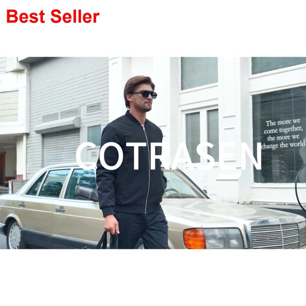 Polyester Bomber Jacket Windproof Padded Casual F… - image 7